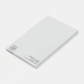 Custom Modern Simple Business Logo Professional  Post-it Klebezettel (angewinkelt)