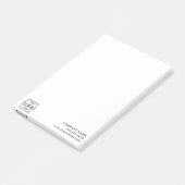 Custom Modern Simple Business Logo Professional Post-it Klebezettel (angewinkelt)