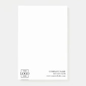Custom Modern Simple Business Logo Professional  Post-it Klebezettel (Vorderseite)