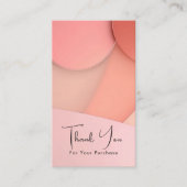 Custom Modern Style Business Thank You Card Insert Visitenkarte (Vorderseite)