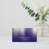 Custom Modern Stylish Blue Personalized Visitenkarte (Stehend Vorderseite)