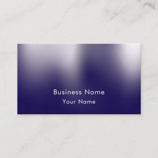 Custom Modern Stylish Blue Personalized Visitenkarte (Vorderseite)