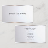 Custom Modern Stylish Professional Silver Template Visitenkarte (Vorne/Hinten)