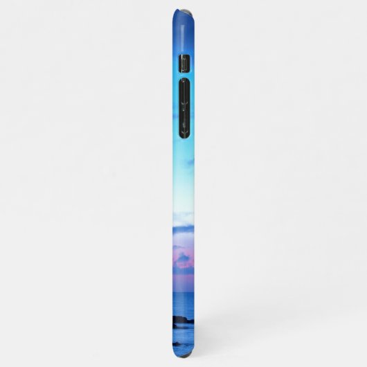 Custom Modern Tropical Island Beach Sunset Foto iPhone Hülle (Linke Seite)