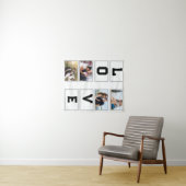 Custom Modern Valentine's Day 4 FotoCollage Wandteppich (Beispiel (Horizontal))