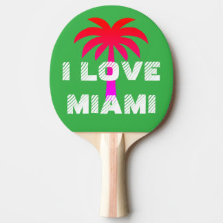 Custom Modern vibrant summer Miami green Tischtennis Schläger