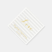 Custom Modern Wedding Jubiläum Liebe Napkins Serviette (Ecke)