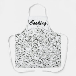 Custom Modern White Terrazzo Schürze