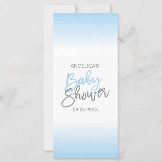 Custom Modern Wunsche für BABY BOY Blue White (Rückseite)