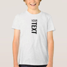 Custom Modern Youth Boys Tri Blend White Fleck