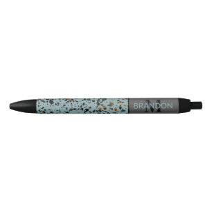 Custom Moderne Aquamarin Grau braun Schwarzes Terr Kugelschreiber