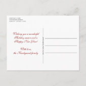 Custom Moderne klassische Chic die glücklichste Ur Postkarte (Rückseite)