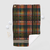 CUSTOM Moderne Mitte-des-Jahrhunderts Madras Golfhandtuch (Insitu)