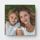 Custom Mom Established Modern Minimal Photo Fotoplatte (Vorderseite)