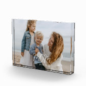 Custom Mom Established Modern Script Fotoblock (Rechts)