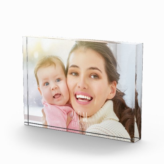 Custom Mom Established Modern Script  Fotoblock (Rechts)