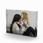 Custom Mom Established Modern Script Fotoblock (Rechts)