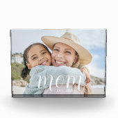 Custom Mom Established Modern Script Fotoblock (Vorderseite)