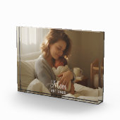 Custom Mom Established Modern Script Fotoblock (Rechts)