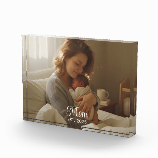 Custom Mom Established Modern Script Fotoblock (Rechts)