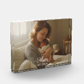 Custom Mom Established Modern Script Fotoblock (Links)