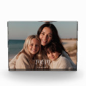 Custom Mom Established Modern Script  Fotoblock (Vorderseite)