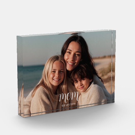 Custom Mom Established Modern Script  Fotoblock (Links)