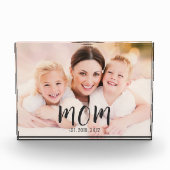 Custom Mom Established Modern Script  Fotoblock (Vorderseite)