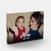 Custom Mom Established Modern Script Fotoblock (Links)