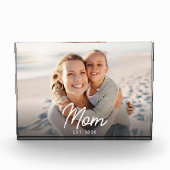 Custom Mom Established Modern Script Fotoblock (Vorderseite)