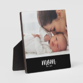 Custom Mom Established Modern Script Fotoplatte (Vorderseite)