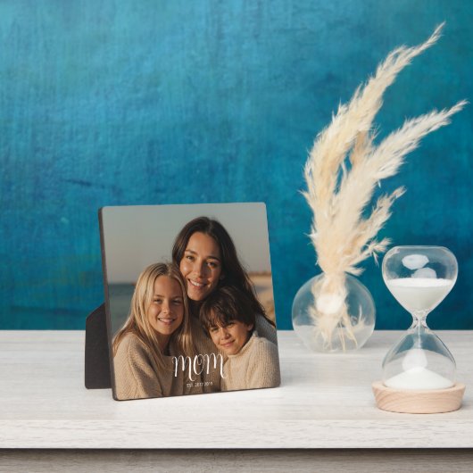Custom Mom Established Modern Script  Fotoplatte (InSitu)