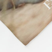 Custom Mom Established Modern Script Photo  Fleecedecke (Ecke)