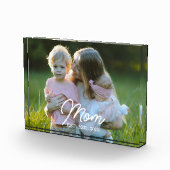 Custom Mom Established Modern Script Photo Fotoblock (Rechts)