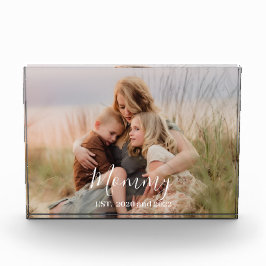 Custom Mom Established Modern Script Photo  Fotoblock