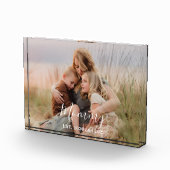 Custom Mom Established Modern Script Photo Fotoblock (Rechts)