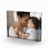 Custom Mom Established Modern Script Photo Fotoblock (Rechts)