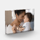 Custom Mom Established Modern Script Photo Fotoblock (Links)