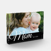 Custom Mom Established Modern Script Photo  Fotoblock (Links)