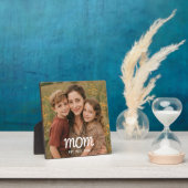 Custom Mom Established Modern Script Photo Fotoplatte (InSitu)