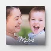 Custom Mom Established Modern Script Photo Fotoplatte (Vorderseite)