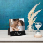 Custom Mom Established Modern Script Photo Fotoplatte (InSitu)