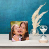 Custom Mom Established Modern Script Photo Fotoplatte (InSitu)