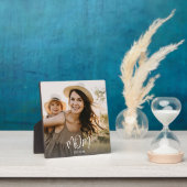 Custom Mom Established Modern Script Photo Fotoplatte (InSitu)
