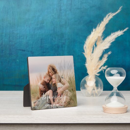 Custom Mom Established Modern Script Photo  Fotoplatte (InSitu)