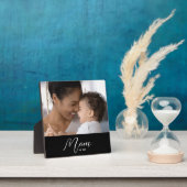 Custom Mom Established Modern Script Photo Fotoplatte (InSitu)