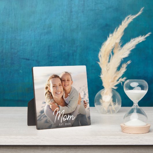 Custom Mom Established Modern Script Photo  Fotoplatte (InSitu)