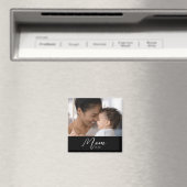Custom Mom Established Modern Script Photo Magnet (In Situ (Geschirrspüler))