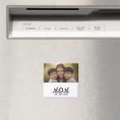 Custom Mom Established Modern Script Photo Magnet (In Situ (Geschirrspüler))
