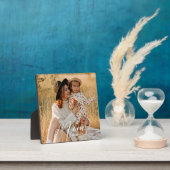 Custom Mom Established Modern Script Photo Plaque Fotoplatte (InSitu)